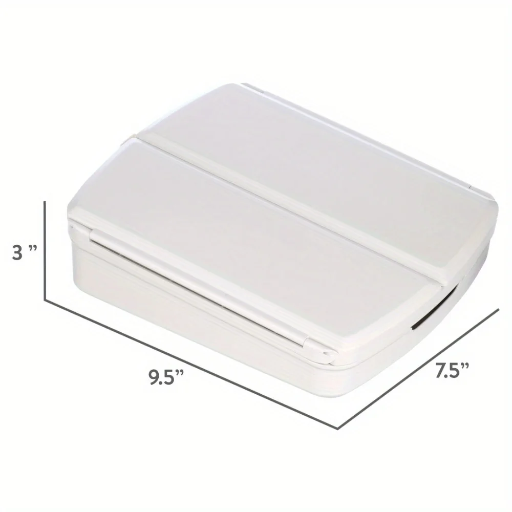 Składane dwustronne lustro kosmetyczne z podświetleniem i powiększeniem 10x. Składane lustro