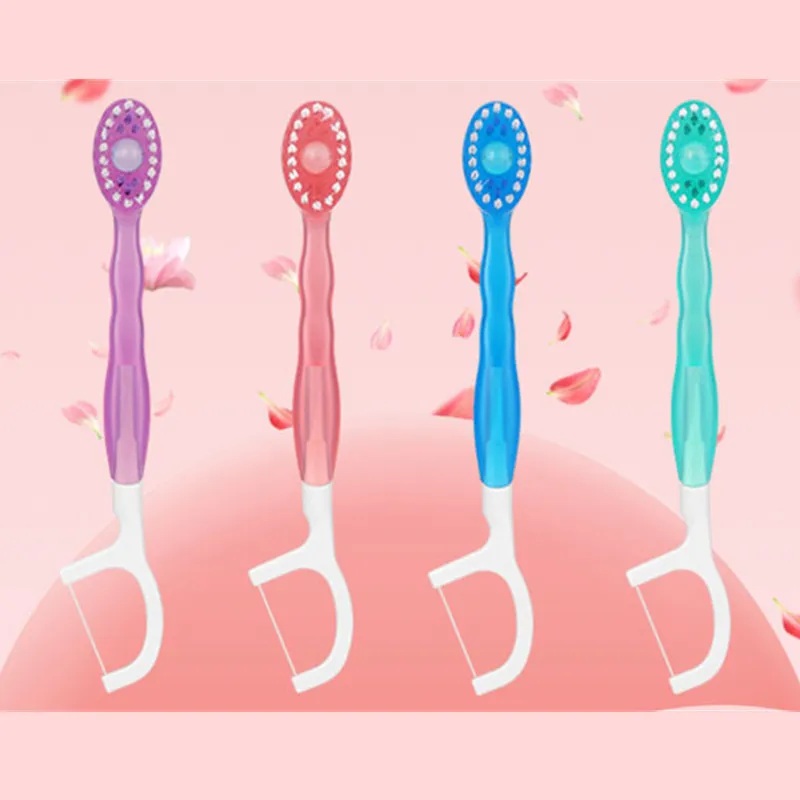 10 PCS Mint Flavored Bead Toothbrush,Deeply Cleanses The Mouth,Five in One Multi Functional Toothbrush,Multi Effect In One