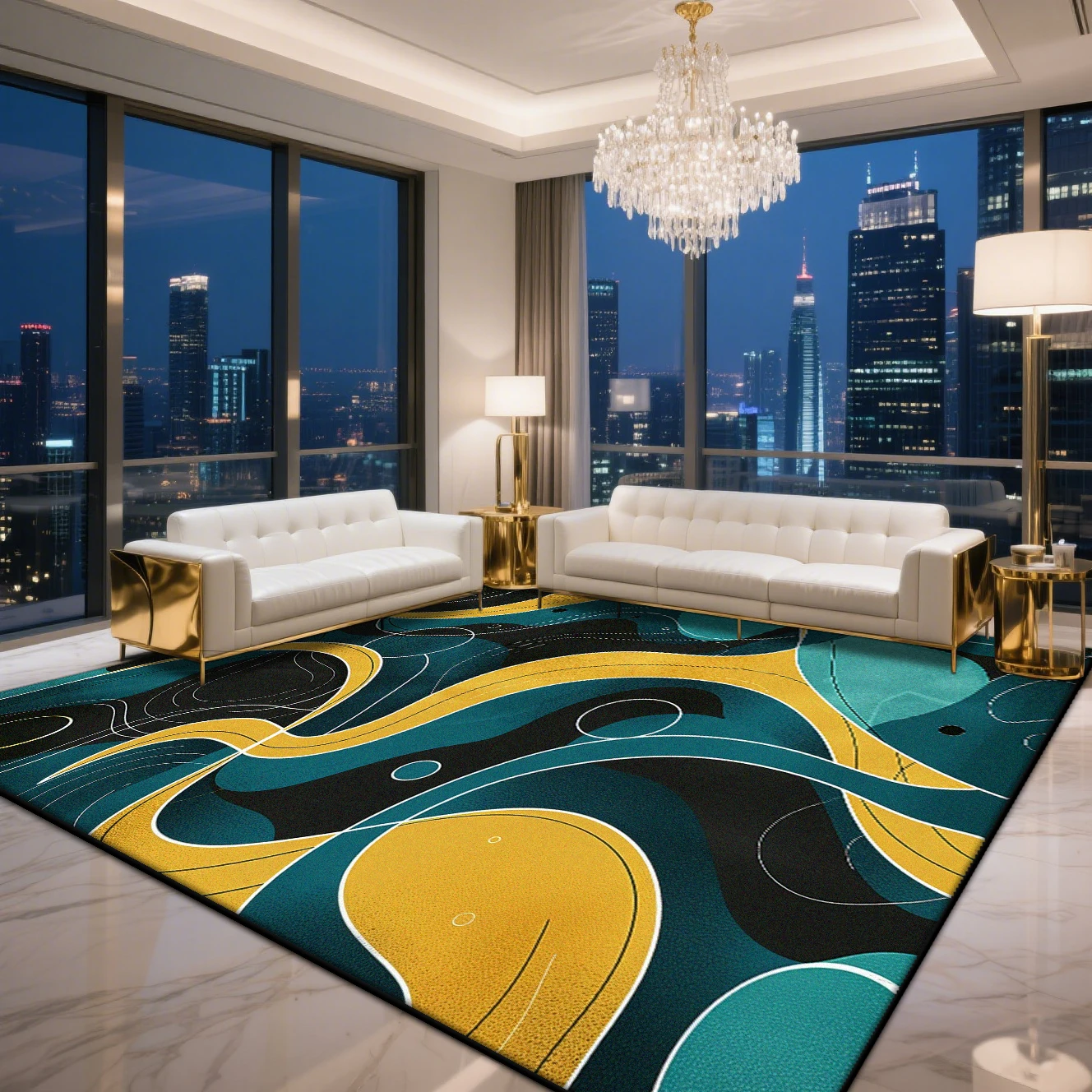 Nordic Carpets for Living Room Washable bedroom carpet Light Luxury Large Area Rugs Non-slip Easy cleaning Rug Coffee Tables Mat