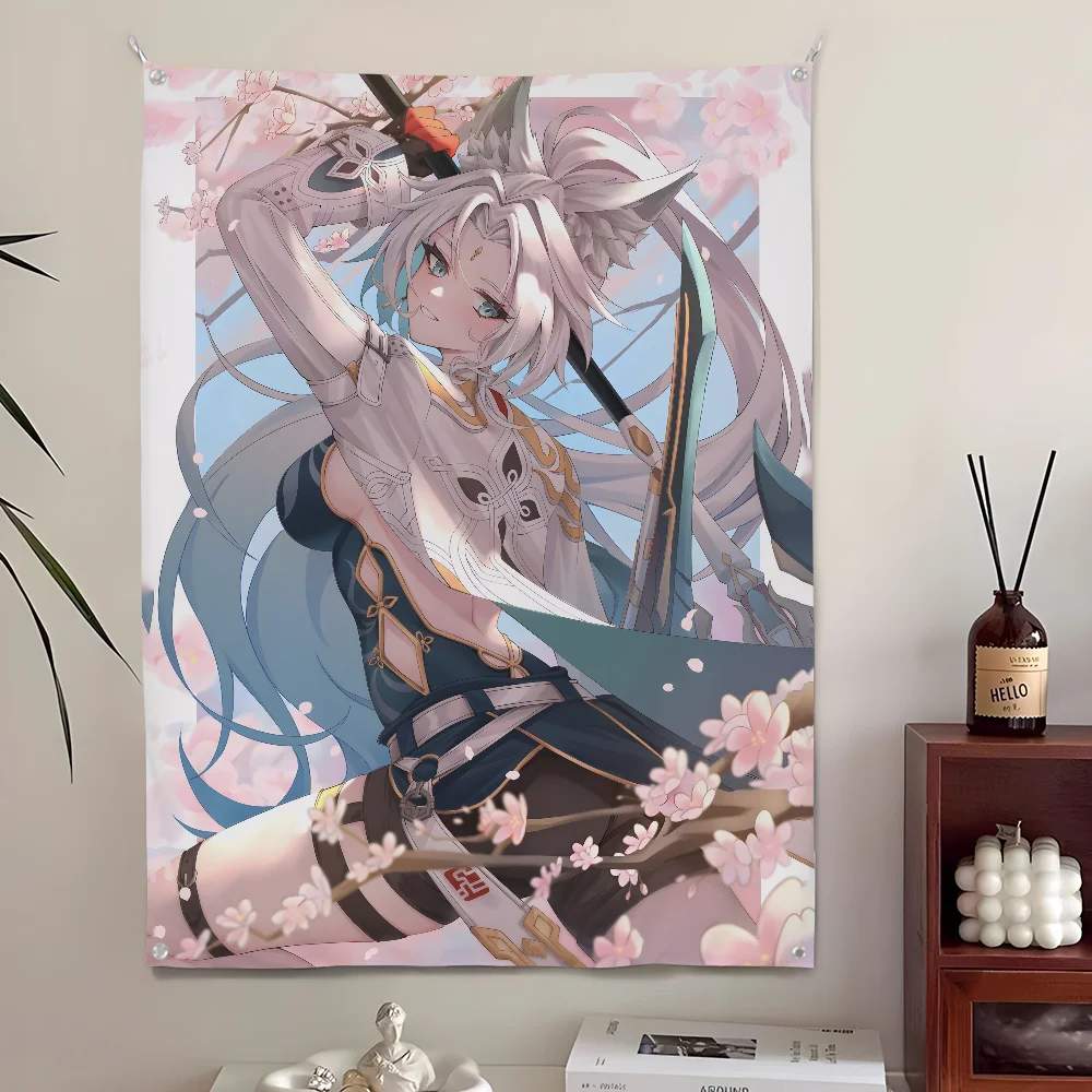 Feixiao Honkai Star Rail Sexy Girl Flag Home&Garden Outdoor Microfiber Printed Decoration Background Art Flag Banner