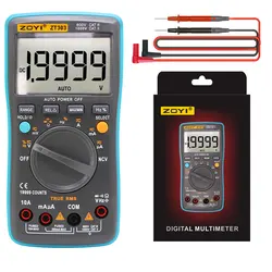 ZOYI Digital Multimeter 19999 High Precision True RMS Auto Range Ammeter Voltmeter Smart Capacitor Temperature NCV Ohm Hz Tester