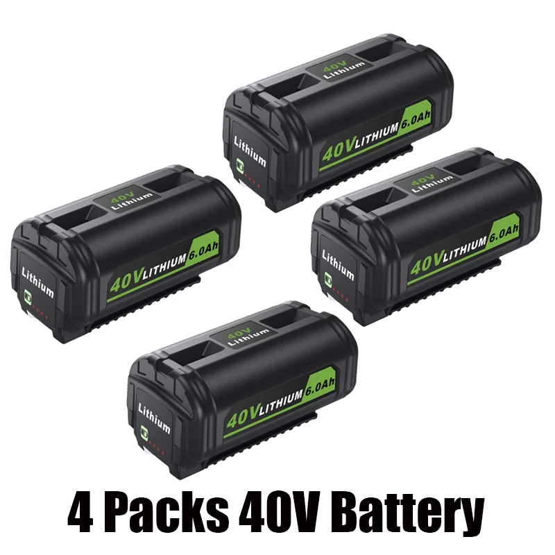 

For Ryobi 6.0Ah 40V Rechargeable Battery For Ryobi RY40502 RY40200 OP4050 OP4026 OP40401 40V Cordless Power Tools Battery