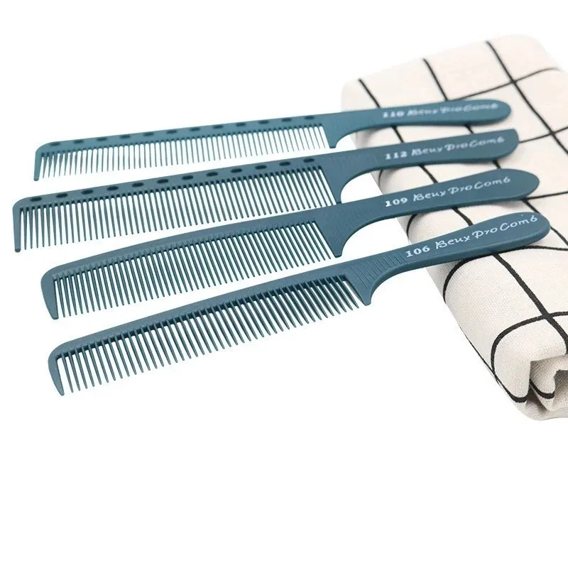 White Blue Hair Styling Comb Set Hairdresser Specific Styling Comb Women's Long Hair Trimming Comb Hair Salon Specific Tools