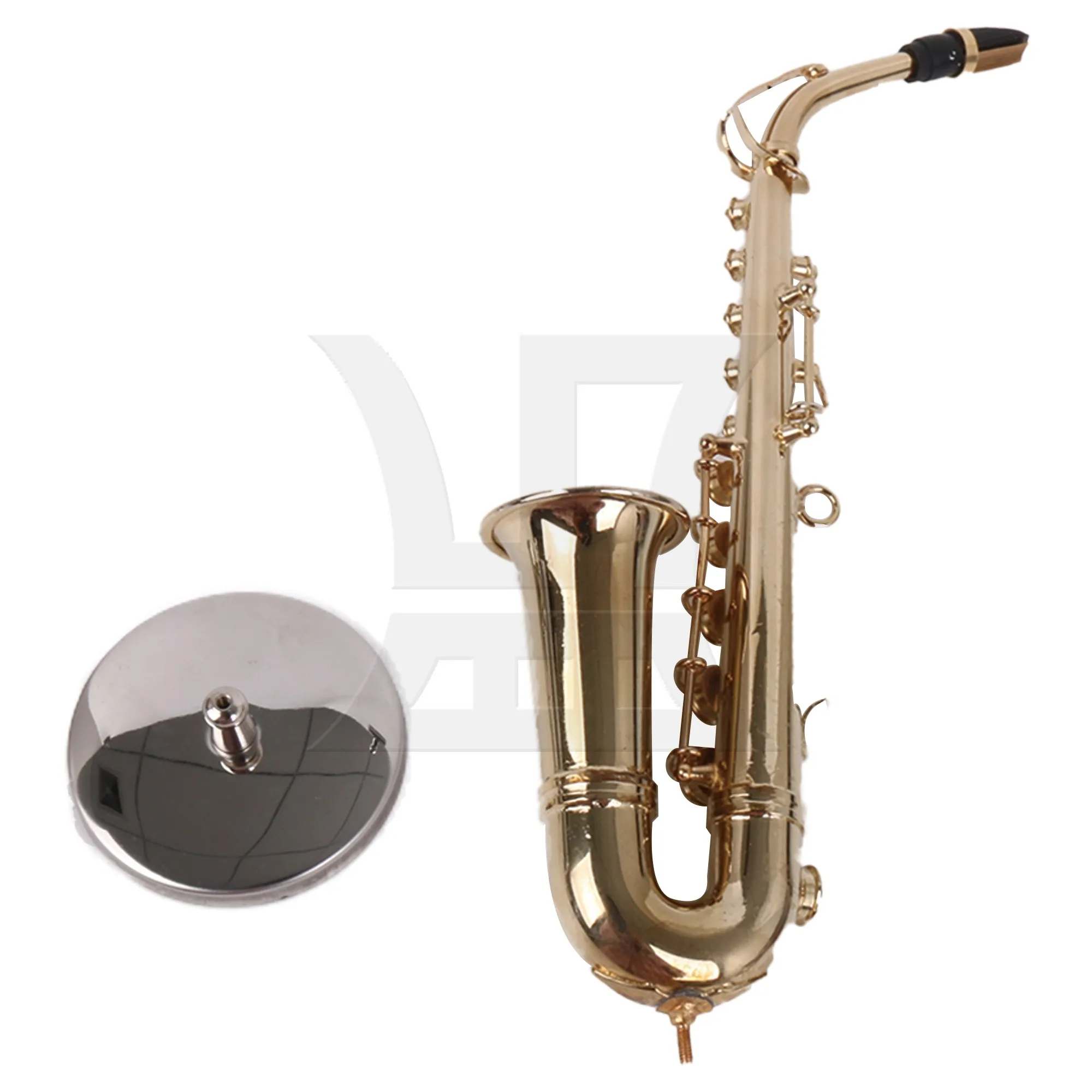 

Yibuy 1pc Copper Plated Mini Saxophone Model Fitting 16cm Home Decoration
