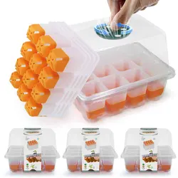 12 Cells Seedling Starter Tray Kit Adjustable Humidity Nursery Planting Box for Garden Home Greenhouse Plants Clone Seed Potting