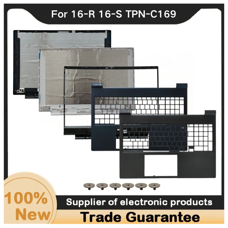 New For Kailxuling Shadow Elves 9 Victus 16-R 16-S TPN-C169 16.1-inch LCD Back AP7ID000110 AP7ID000130 Bezel/Upper Case Palmrest