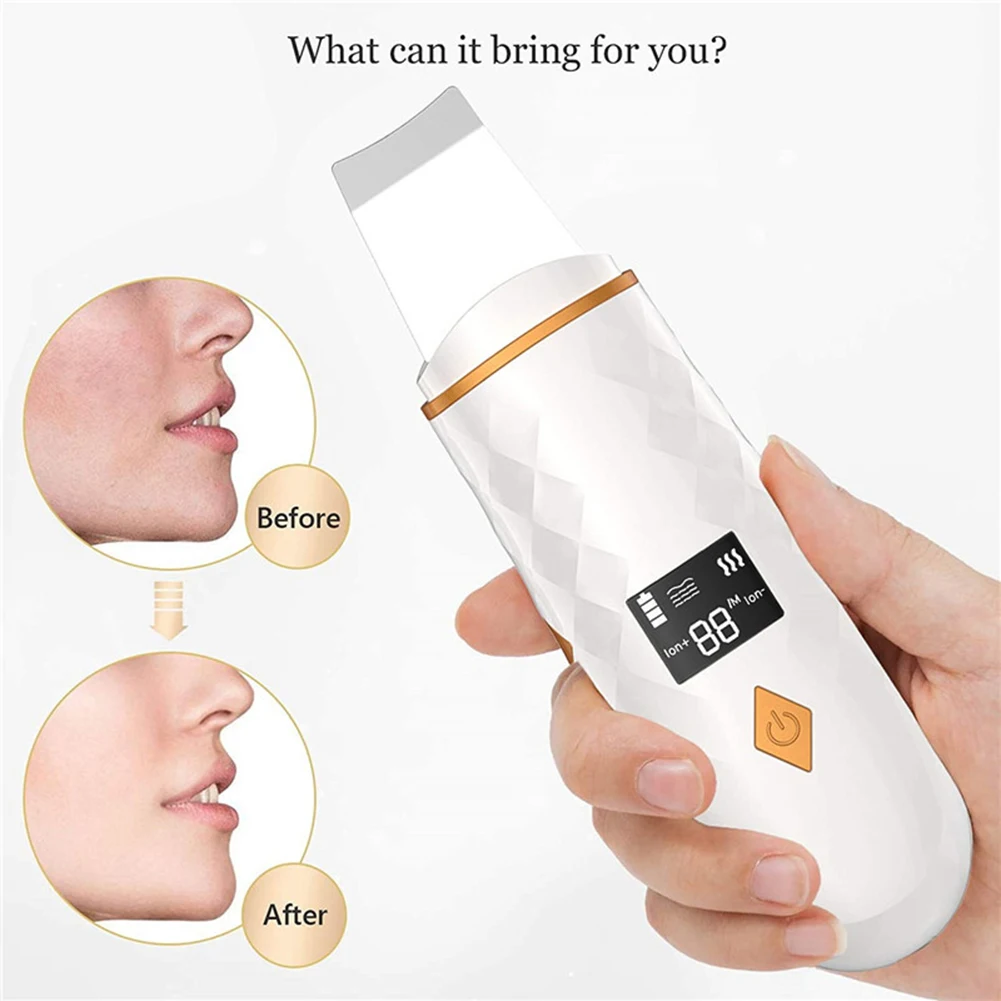 超音波フェイシャルスキンスクラバー女性女の子のための優しく効果的な洗顔ツールプレゼント