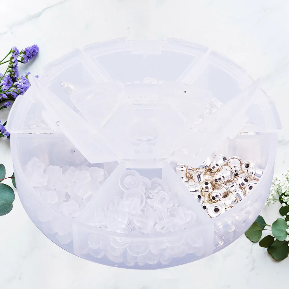 

260Pcs Earrings Earnuts Simple Stylish DIY Jewelry Accessories Durable Ear Back Stopper Supplies Ear Back Stoppers