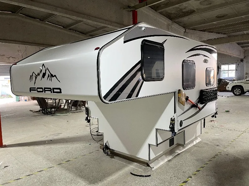 Small Lightweight Modern Truck Camper Trailer With Outdoor Camping Features Customizable Size & Color Customize