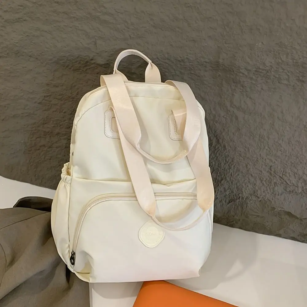 

Sweet Korean Style Sport Nylon Backpack Large Capacity Solid Color Travel Shoulder Bag Tote Bag Niche Design Fitness Bag Outdoor