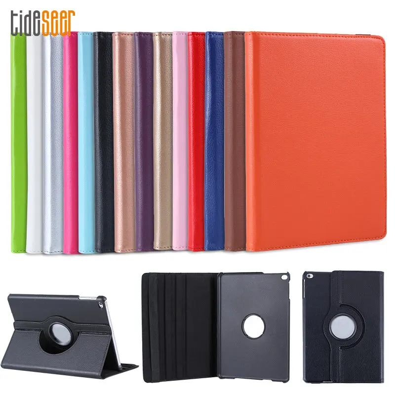 30pcs For IPad Mini 1 2 3 4 5 360 Degree Rotating PU Leather Cover Tablet Case for Pad 7 8 9 10 11 Smart Stand Holder Shell