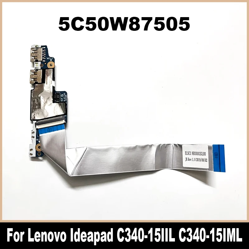 LS-H10FP nuevo Original 5C50W87505 para Lenovo Ideapad C340-15IML C340-15IIL Flex-15IML Flex-15IIL placa USB para ordenador portátil 100% probado