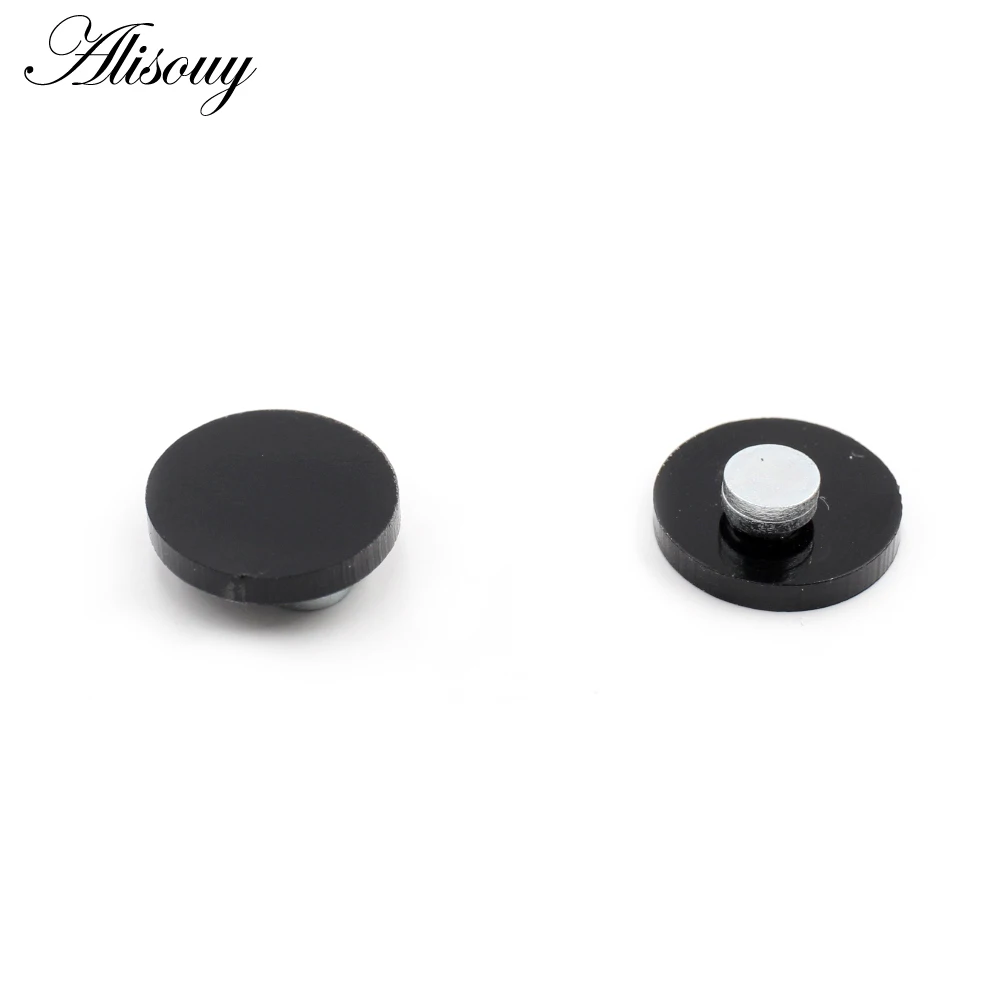 Alisouy 2pcs Acrylic Round Heart Star Moon Cross Triangle Flower Non Piercing Magnet Magnetic Mens Ear Clip Boys Girls Earrings