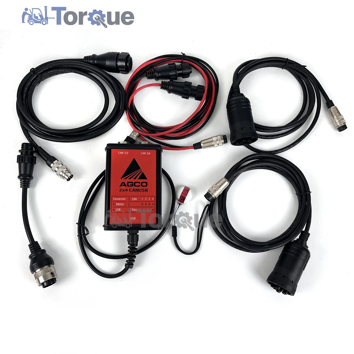 New For AGCO CANUSB EDT Interface For Massey Ferguson Fendt AGCO Tractor for AGCO EDT Electronic Diagnostic Tool+key dongle