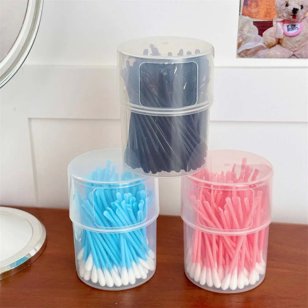 

100Pcs/set Eyelash Extension Glue Removing Double Head Cotton Swabs Cotton Bud Ear Pick Cleaner Makeup Cotton Stick PP