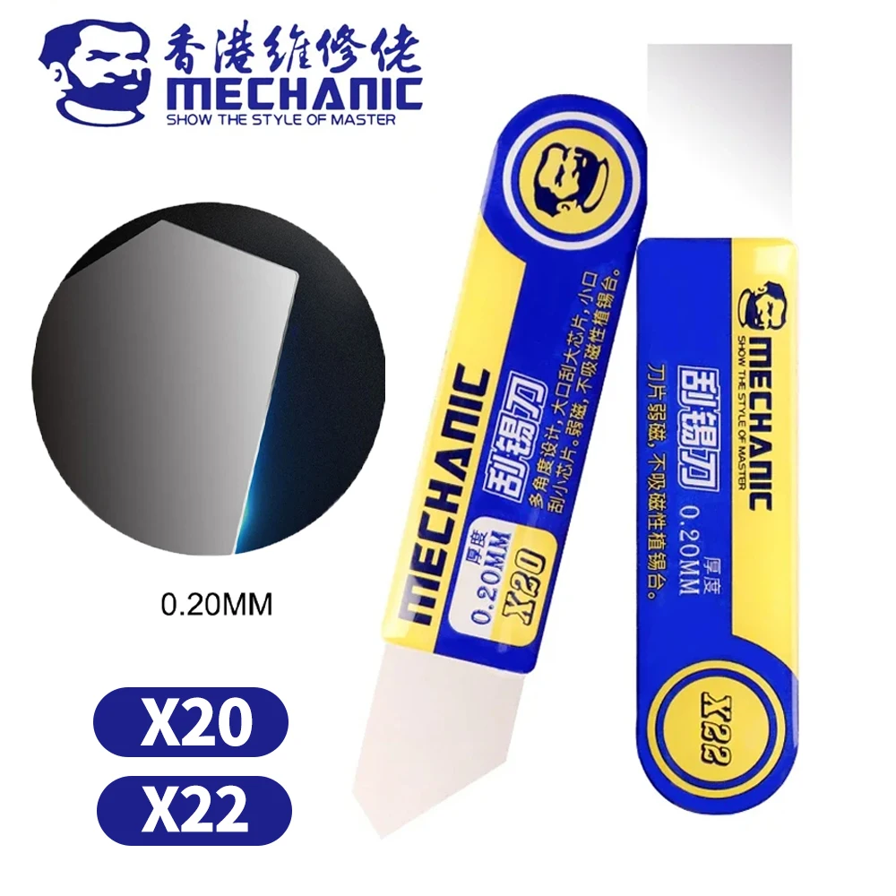 Mechaniker x22 x20 hochfeste Löt pasten schaber verz innung für BGA-Schablonen verz innung, geeignet für Reparatur werkzeuge für Mobiltelefone