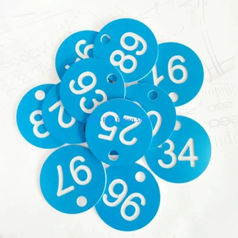 F92B Number 1-100 with Hole Numbered Labeling for Dormitory Keys Lockers