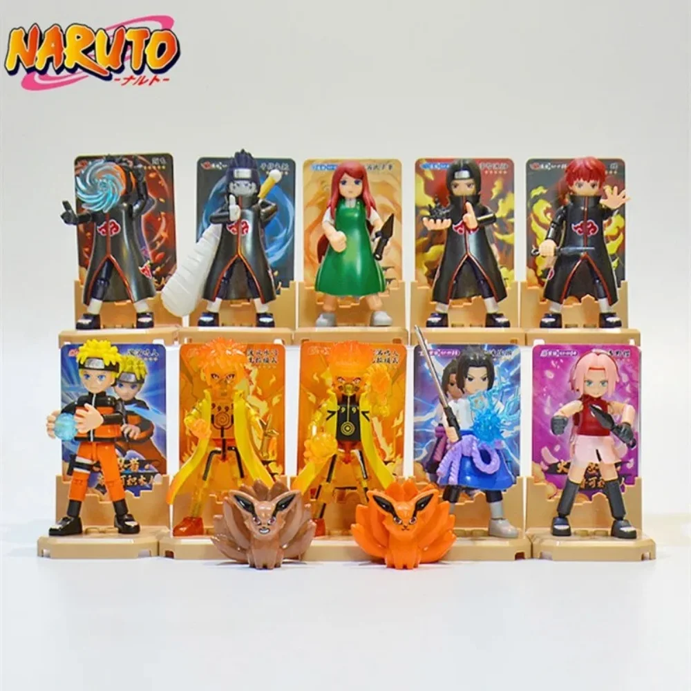 Blokees Naruto Action Figures Giocattolo FAI DA TE Uzumaki Uchiha Figurine Kakashi Mobile Splicing Giocattoli Jiraiya Cieco Scatola Regalo Di Compleanno Per Bambini