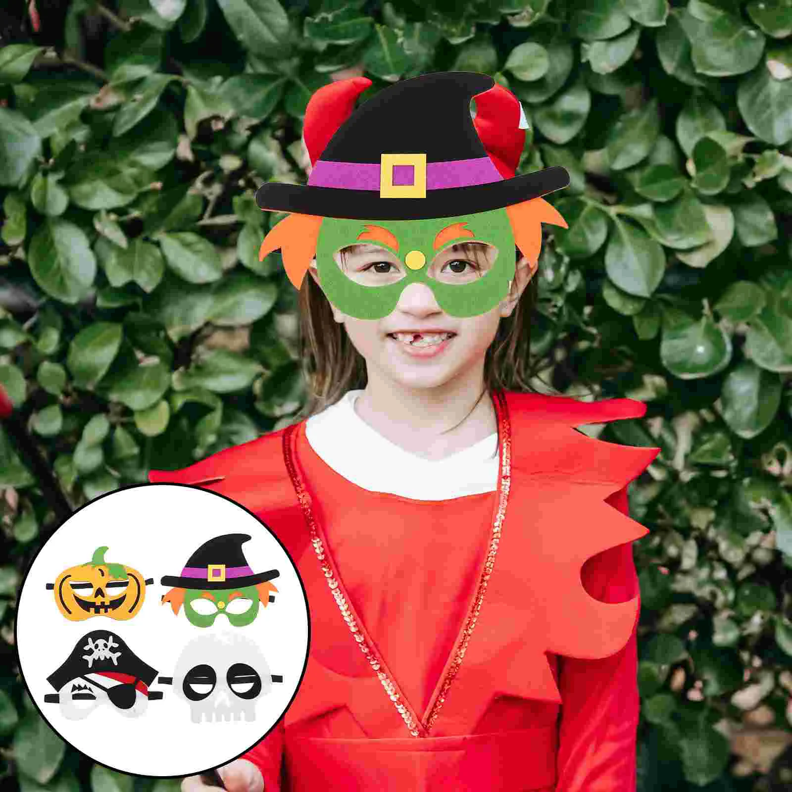 4 шт., Детские маски для маскарада, Хэллоуина