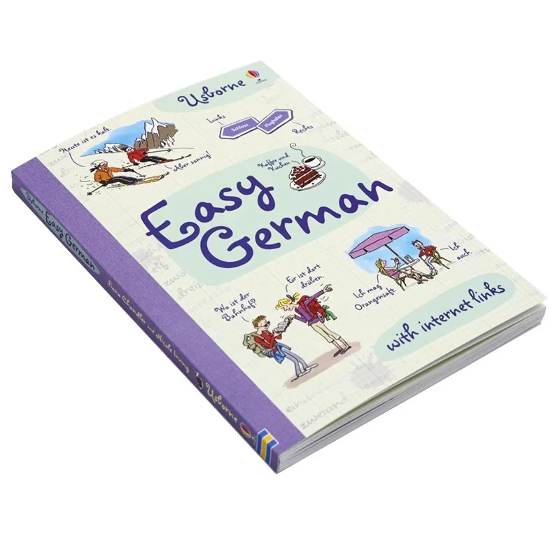 English Original Easy German Children's Language Learning German Quick Learning Guide Fun Comics Auxiliary