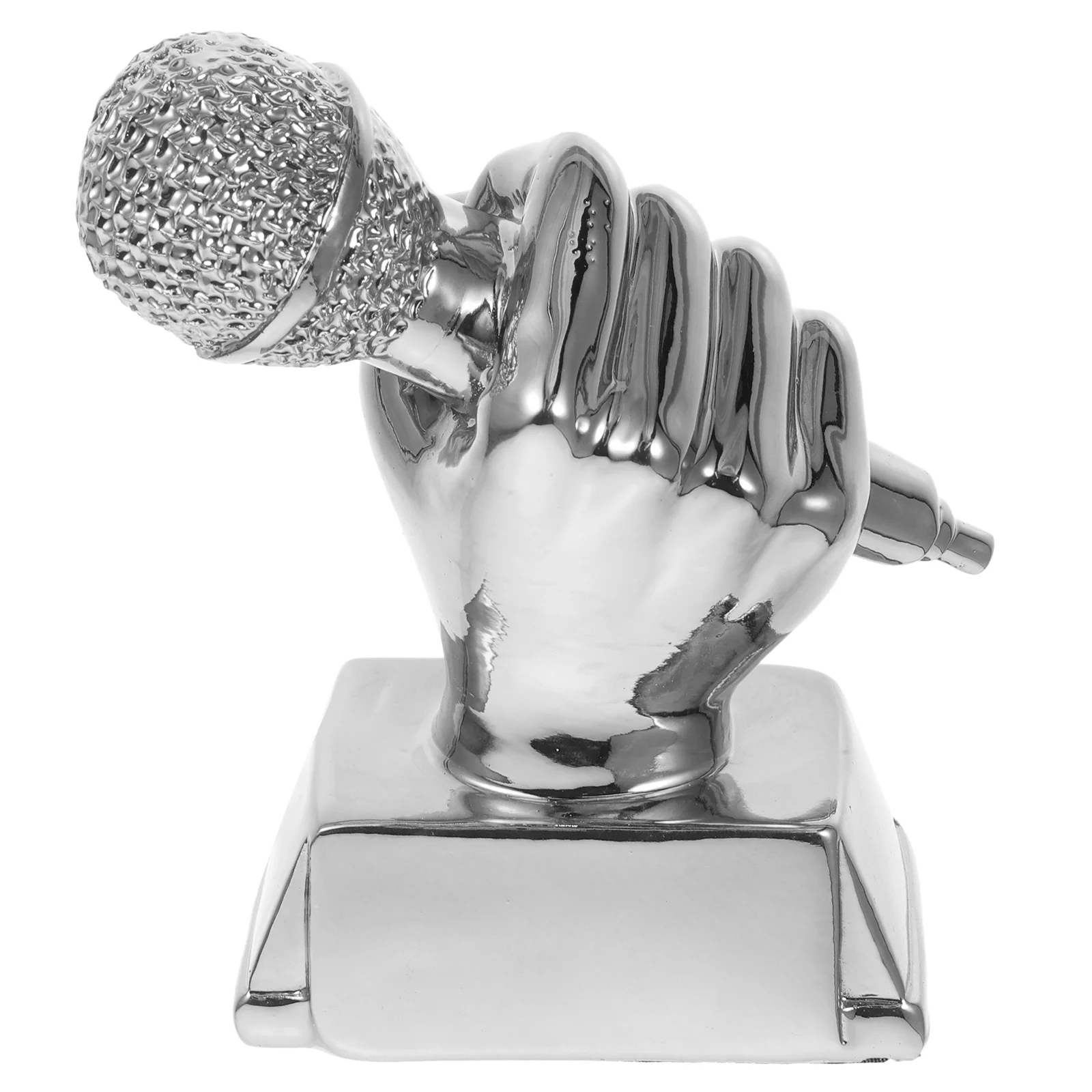 Microphone Trophy Mini Resin Award Football Singing Awards Synthetic Party Child Competitions