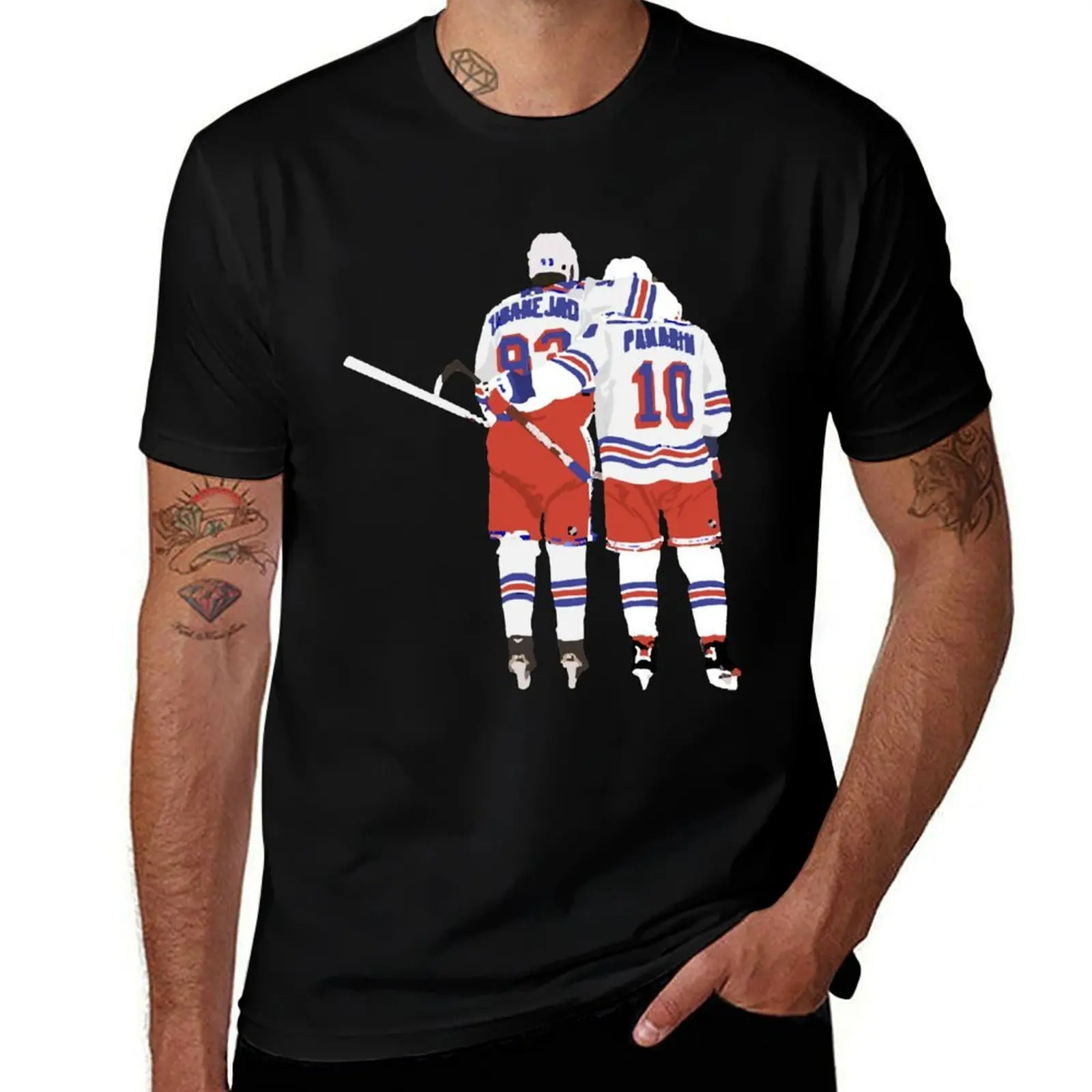 Mika zibanejad and Artemi Panarin T-Shirt Holiday Simple Tee Shirt