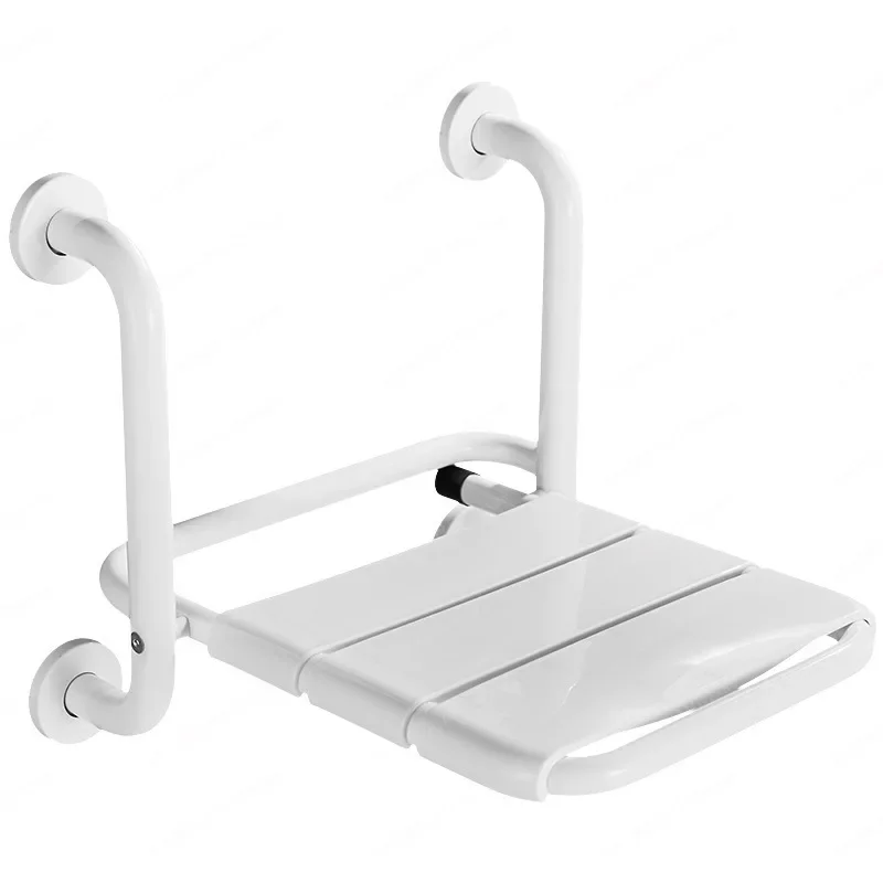 Bathroom folding stool wall-mounted elderly safety non-slip disabled barrier-free armrest bath and bath stool