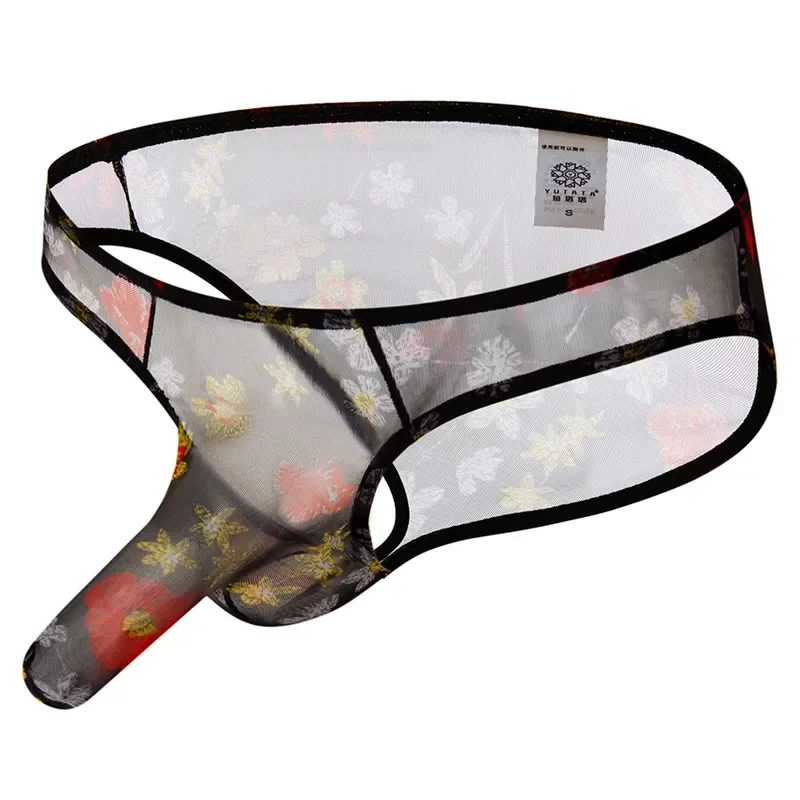 5PCS/Lot Sexy Men Briefs Mesh Transparent  Bugle Pouch Trunk Hombre Panties Male Underpants Jockstrap Briefs Mens Underwear Gay