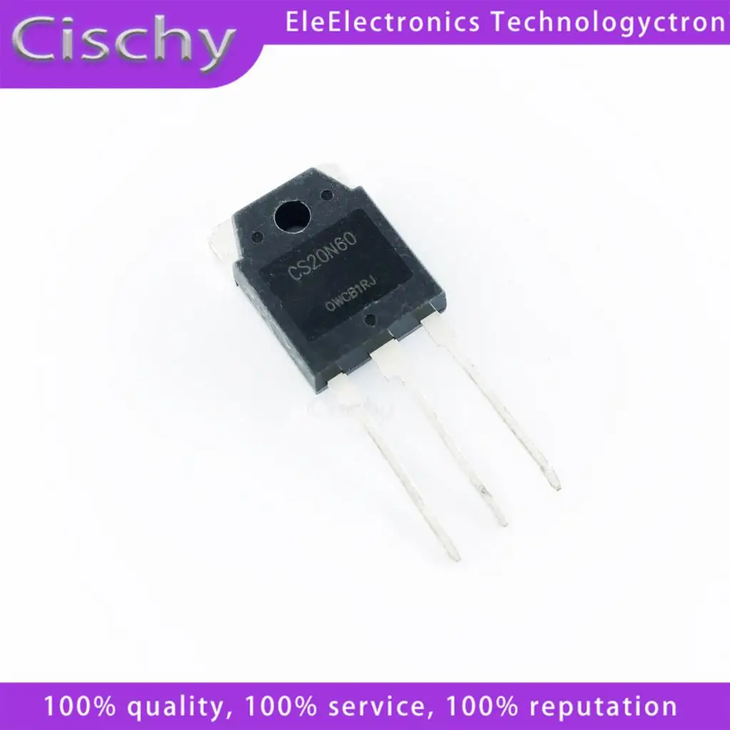 10Pcs CS20N60 CS20N65 20N60 TO-3P 20A 600V Power MOSFET Transistor