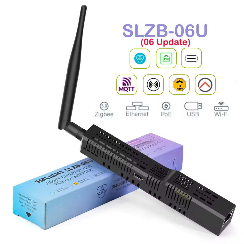 SMLIGHT SLZB-06/M/P7 Zigbee 3.0 - イーサネット、USB、およびWiFi