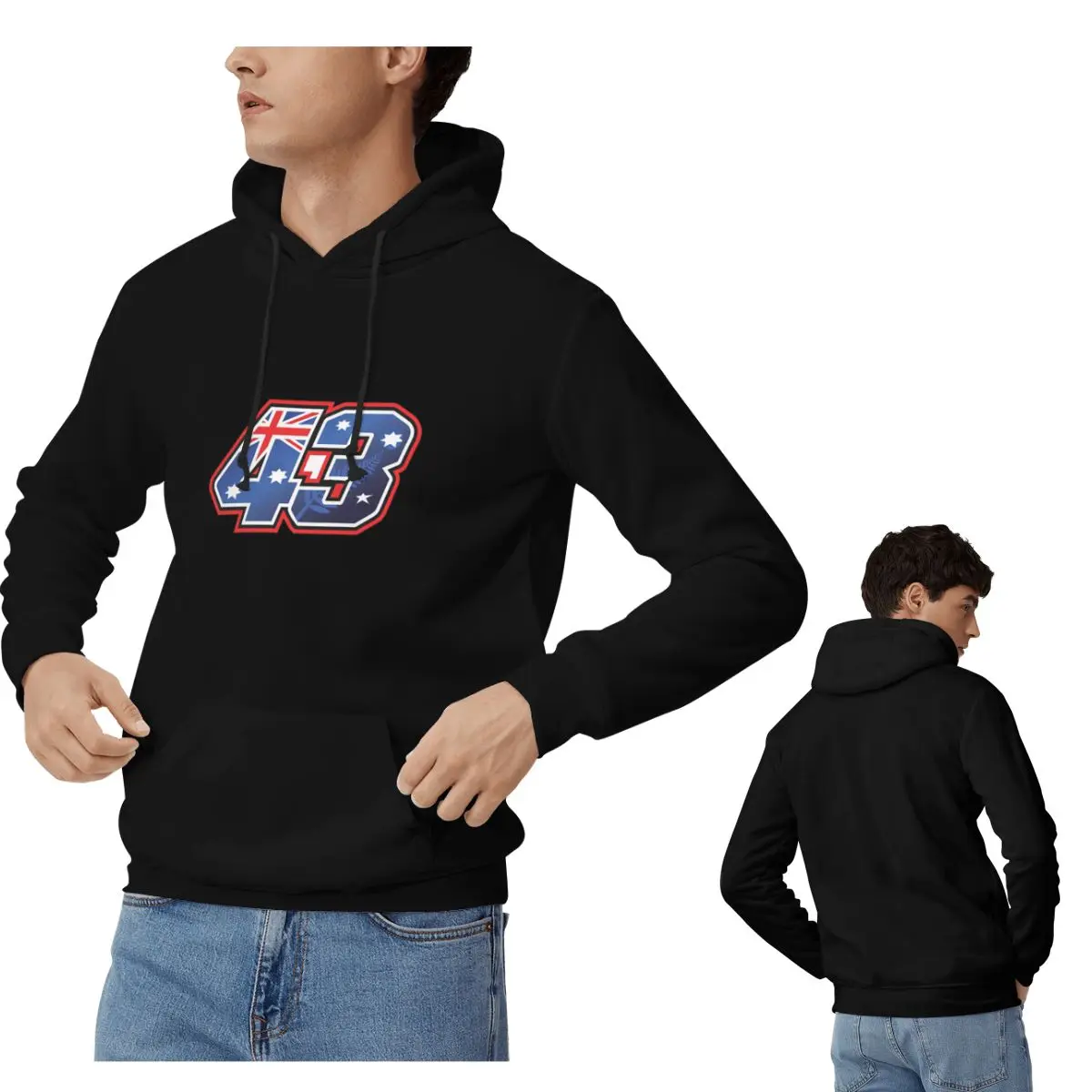 Jack Miller número 43 Australia sudaderas con capucha hombres mujeres Casual pulóver sudadera Harajuku ropa de manga larga Otoño Invierno
