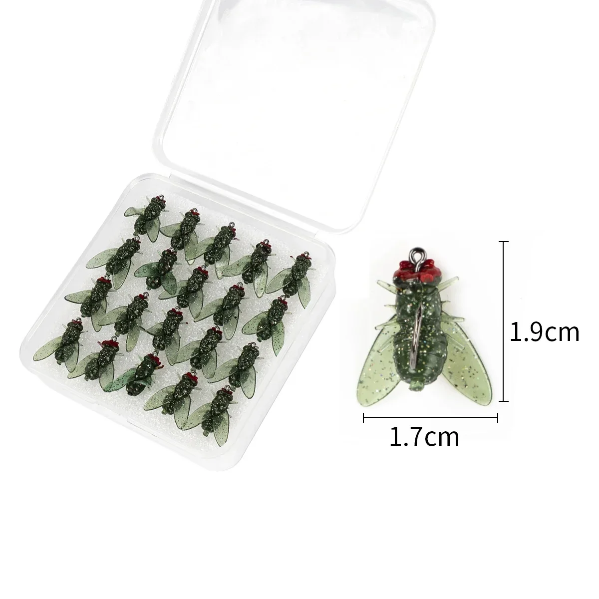 20PCS Realistic Fly For Trout Fishing Artificial Insect Bait Fishing Lure