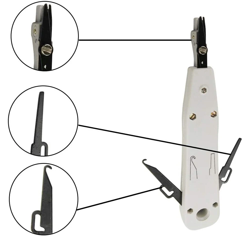 AB11-Professional Punch Down Tool IDC RJ45 RJ11 Cat5e Cat6 Network Telecom Phone Cable Socket Impact Terminal Insertion Tools