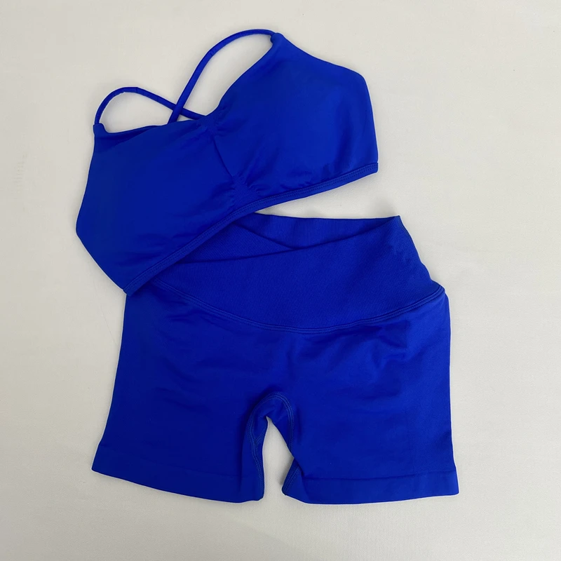 ملابس رياضية نسائية عالية التمدد للصالة الرياضية، مجموعة شورت حمالة صدر رياضية من Impact Vision Shrug، ملابس مريحة للتمرين واليوجا النشط #5