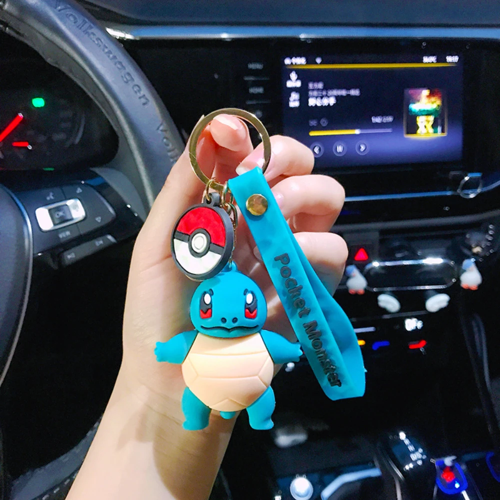 Pokémon sleutelhangerset - schattige Pikachu & Friends Q-versie sleutelhanger, anime rugzak charme, Kawaii cadeau voor fans en koppels (verjaardag