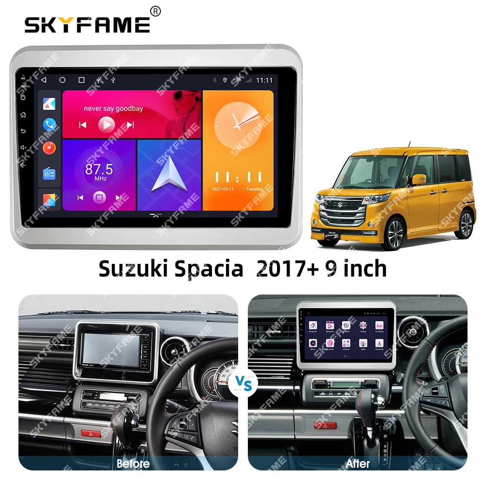 محول فآسيا إطار السيارة من SKYFAME لمجموعة لوحة تركيب راديو أندرويد سوزوكي ساباسيا