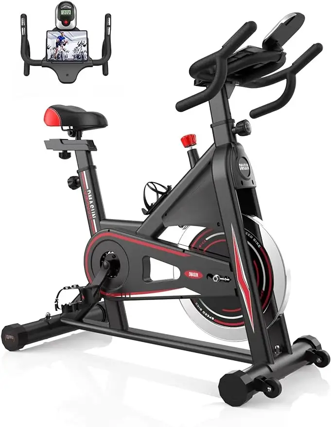 

Exercise Bike, Magnetic Resistance Pro Indoor Cycling Bike 330/350Lbs Weight Capacity Stationary Bike,