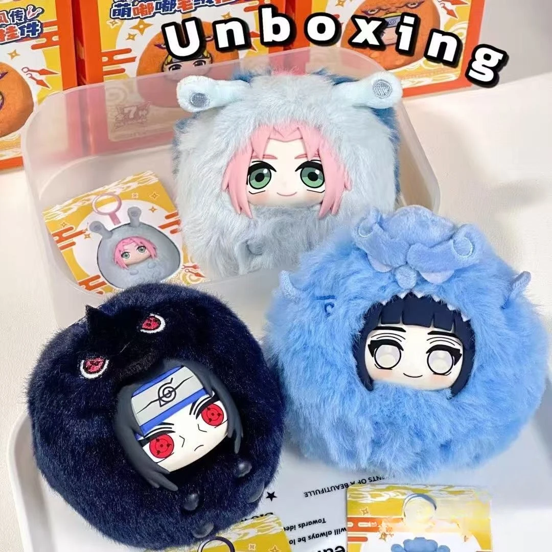 Original Naruto Uchiha Sasuke Uzumaki Naruto Haruno Sakura Hatake Kakashi Plush Blind Box Anime Cartoon Birthday Gift Trendy Toy