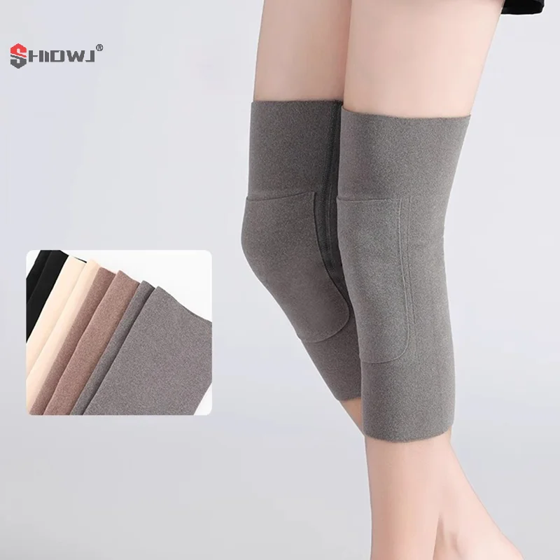 1 คู่อุ่นเข่า Pads กระเป๋าความยืดหยุ่นขาข้ออักเสบ Kneepad เย็นฤดูหนาวอุ่นเข่า Protector Unisex Elder ของขวัญ