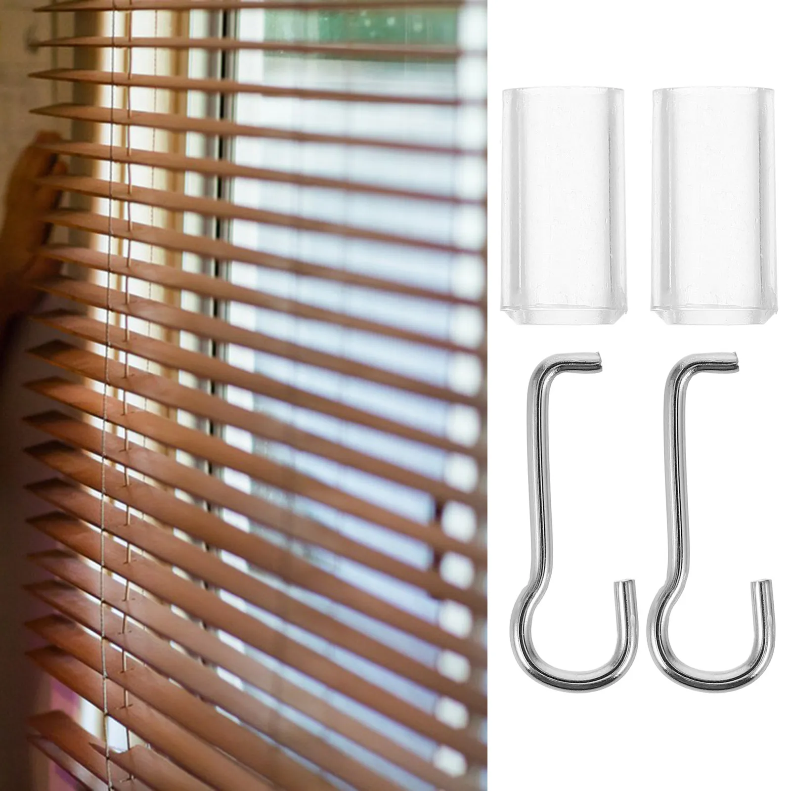 Horizontal Blind Wand Tilt Hook Replacement Set Plastic Easy Install Stable Window Blind Repair Part