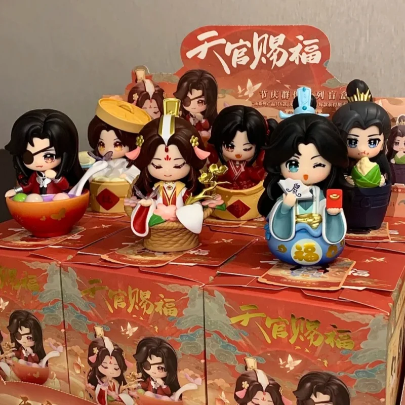 재고 있음 천국의 신사들 축복 축제 그룹 사진 시리즈 블라인드 박스 장난감 미스터리 박스 귀여운 수집용 모델 인형 선물