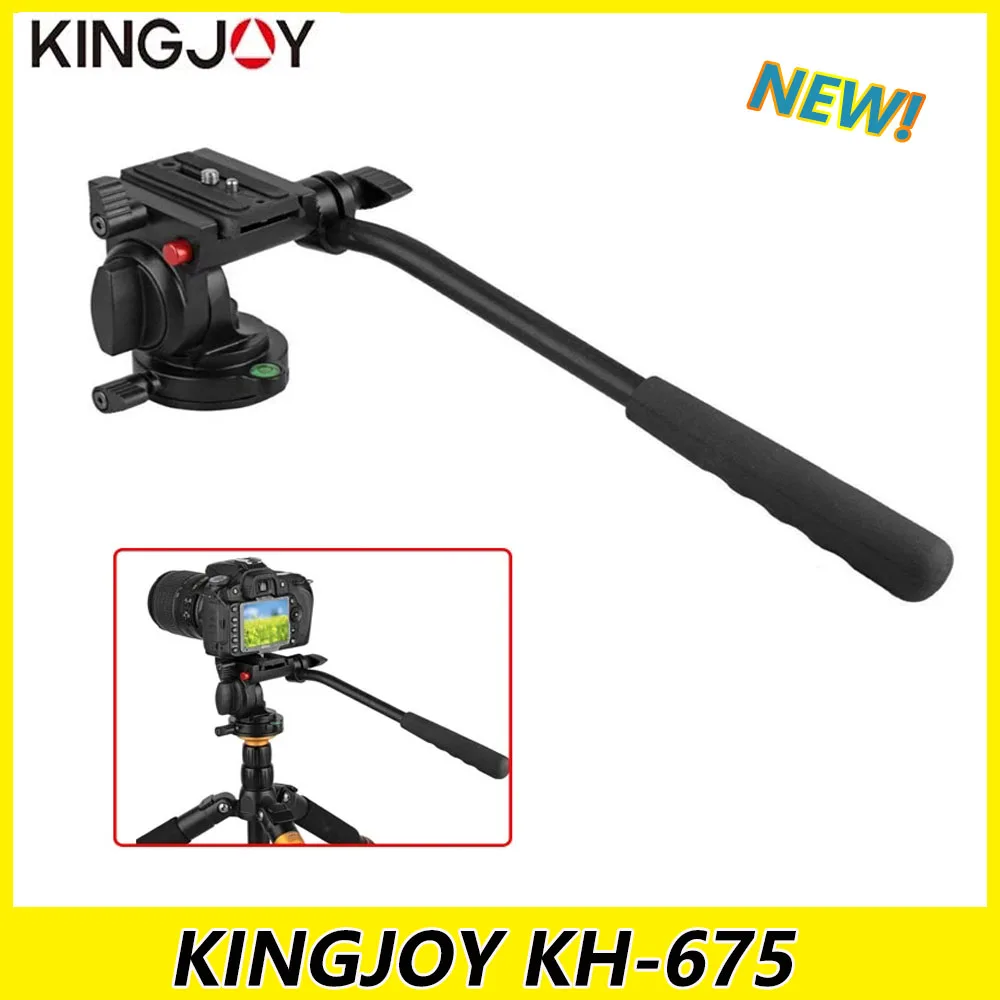 KINGJOY KH-6750 panoramiczny statyw głowica hydrauliczna głowica wideo do statywu i Monopod statyw stojak SLR DSLR