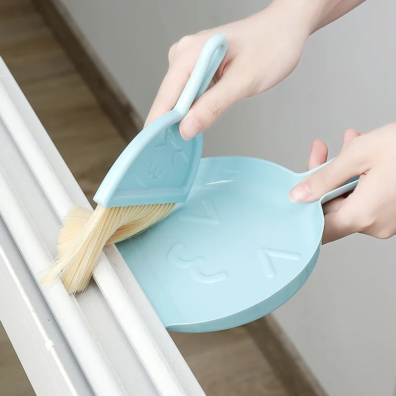 Keyboard Cleaning Brush Mini Brooms Dustpans Set Computer Laptop Keyboard Debris Garbage Dust Brush Home Desktop Accessories 2pc