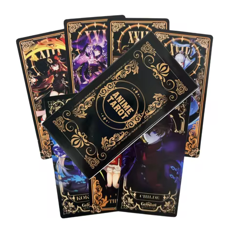 Anime Tarot Cards Game Divination Deck English Versions Edition Oracle Board Playing Table Game For Party