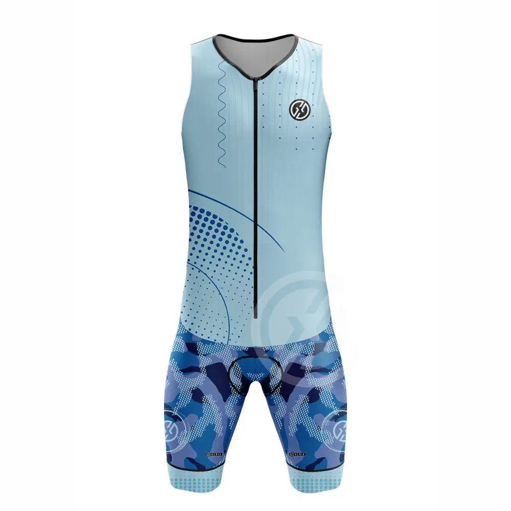 GG-traje de triatlón sin mangas para hombre, Kit de bicicleta, chaleco de Ciclismo, tres conjuntos, traje de velocidad, mono de natación, nuevo