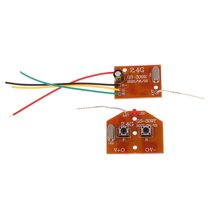 Módulo de accesorios RC 2CH 2,4G circuito PCB transmisor y receptor tablero sistema de Radio para coche camión juguete