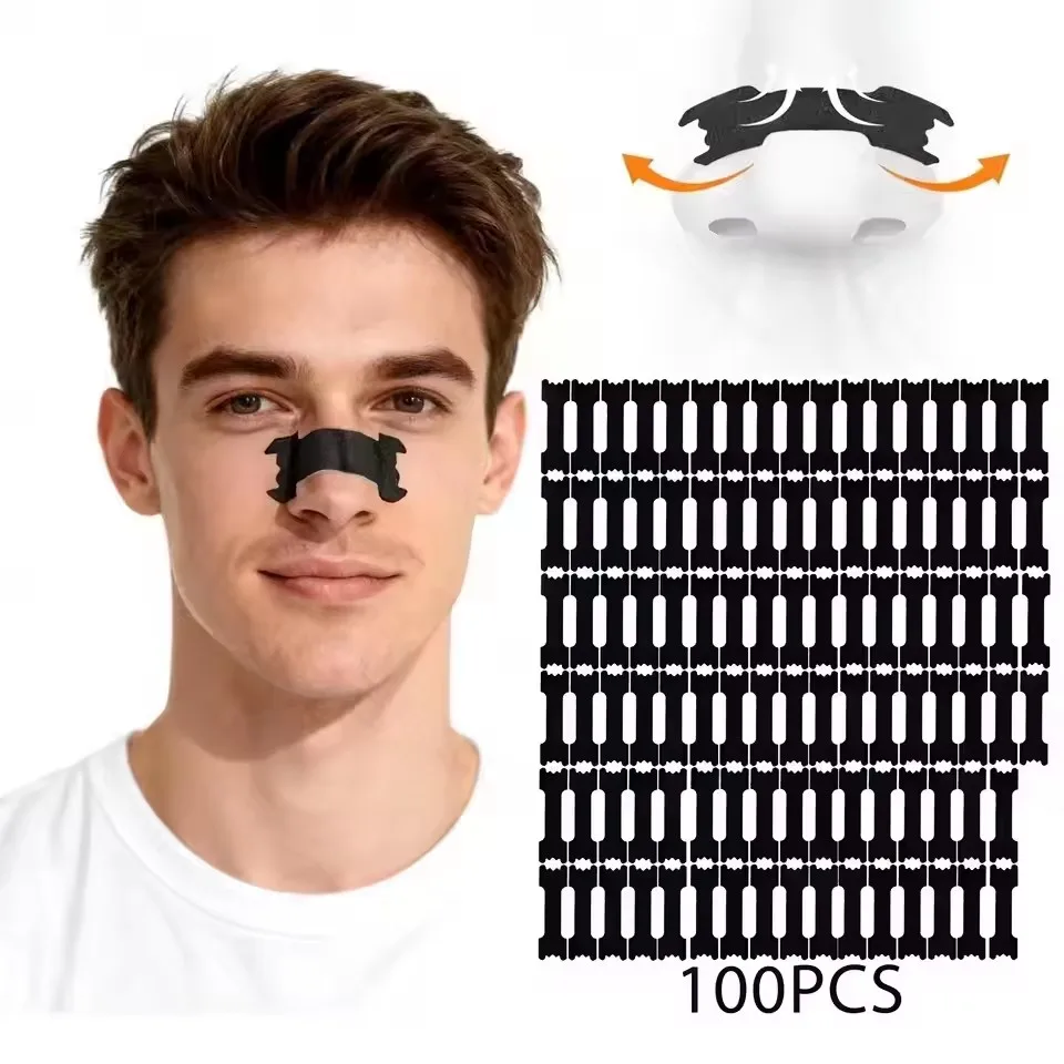 50-10pcs Anti-snoring Strips Easier to Breathe Help Breathing Reduce Snoring Nasal Strips Better Sleep Breathe Health Care
