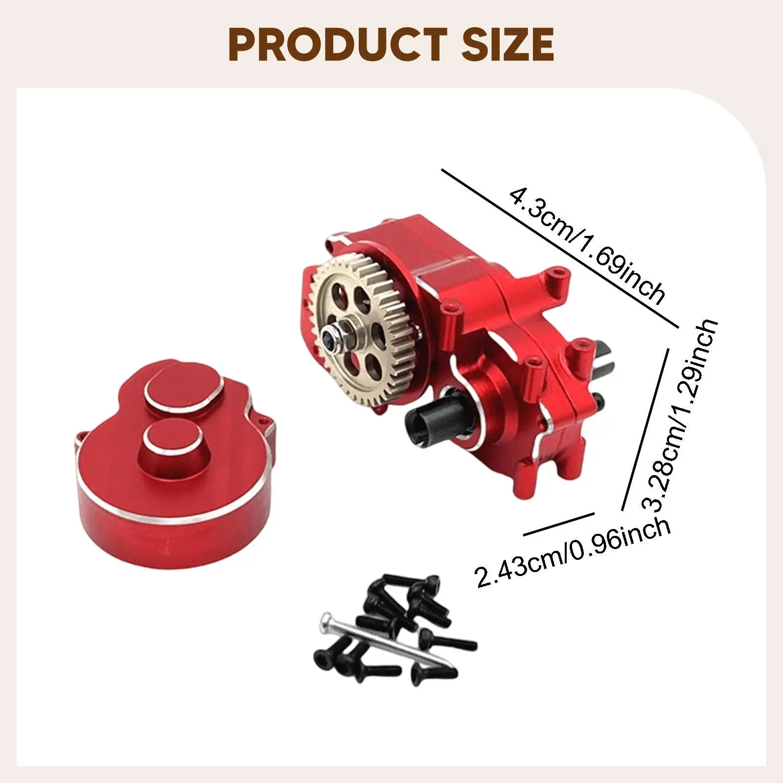 Caja de caja de cambios de montaje de transmisión de coche RC, accesorios de coche RC, piezas de reparación para 244016