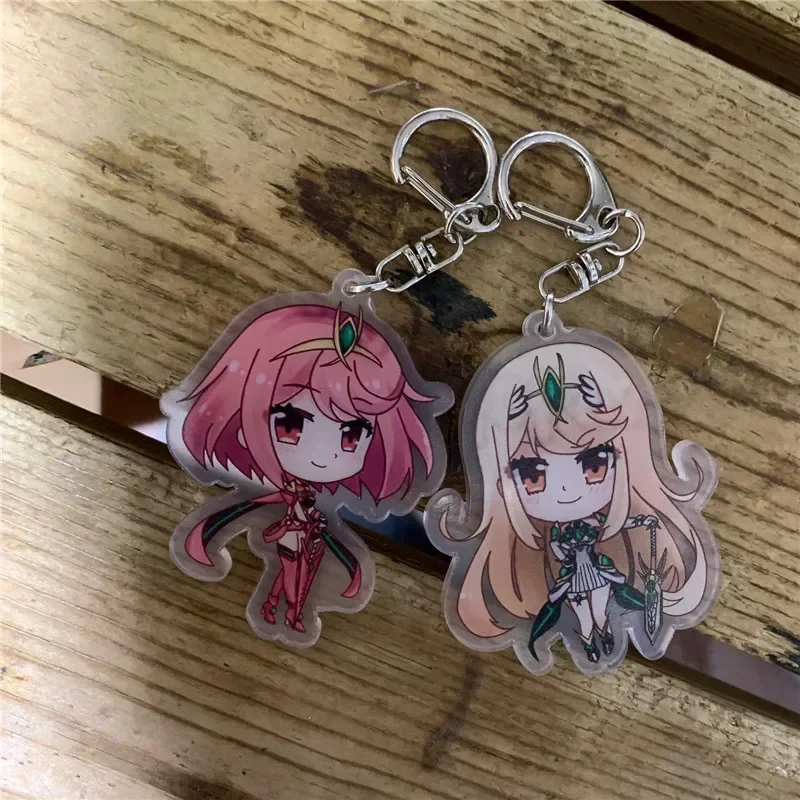 Fiora Rex Pyra Hikari Sharla Acrylic Keychain Keyring Strap Figure Hanging Accessories 6cm