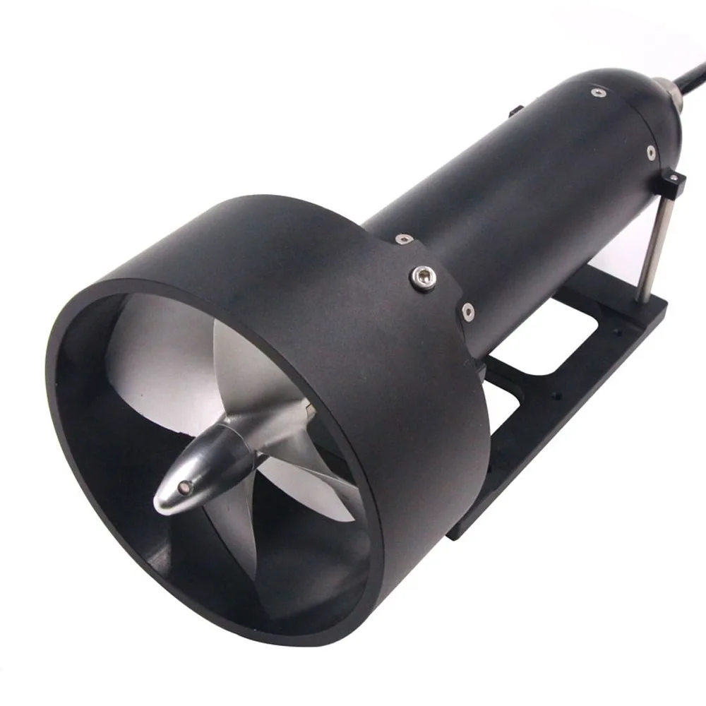 

FATJAY KYI-15ET 24V 15kg Thrust Underwater Thruster Fully Enclosed Built-in Water Cooling ESC IPX8 100m for E-skateboard RC Boat
